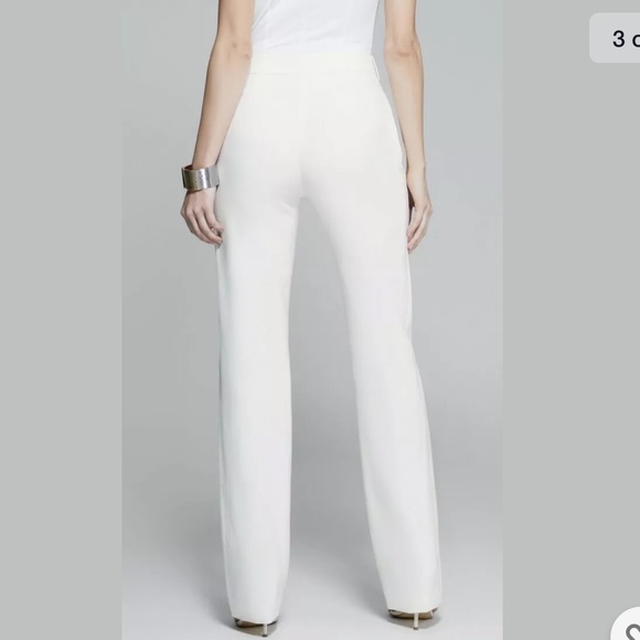 New Guess By Marciano Taryn High Rise White Suiting Dressy Pant XS - Picture 2 of 11